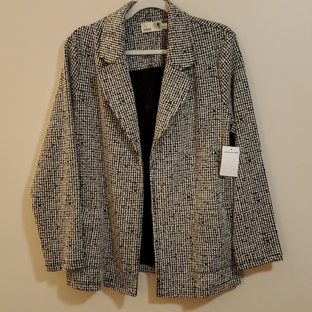 Everleigh black & white tweed jacket